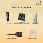 Lafz Permanent 10 Min Hair Color Cream Dubai 40ml Natural Brown
